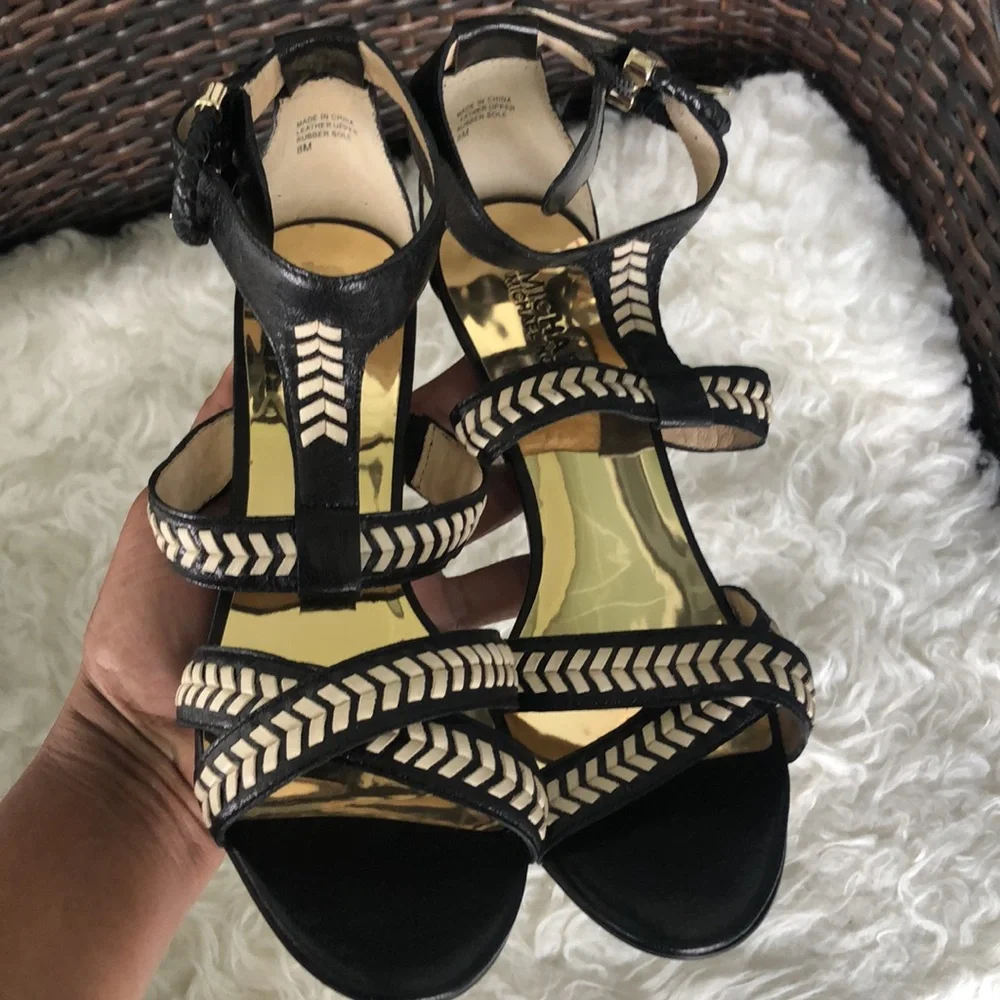 Michael Michael Kors Women’s Leather Strap Sandals - Picture 16 of 16